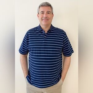 Bollé Golf Men’s Striped Polo Shirt – Size M